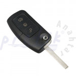 Ford - Cmax 3 Butonlu Anahtar Kabı Pantograf - Sustalı