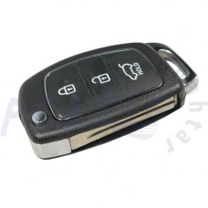 Hyundai 3 Butonlu Anahtar Kabı - Sustalı - Hold