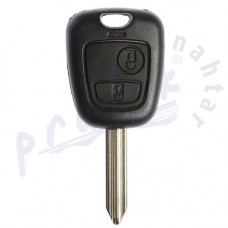 Peugeot 2 Butonlu Anahtar Kabı - Simplex - Anahtarlı