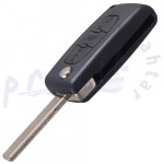 Peugeot 3 Butonlu Anahtar Kabı - Sustalı - Bagajlı - Pil Yataksız